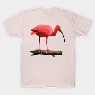 Scarlet Ibis Lowpoly Art T-Shirt